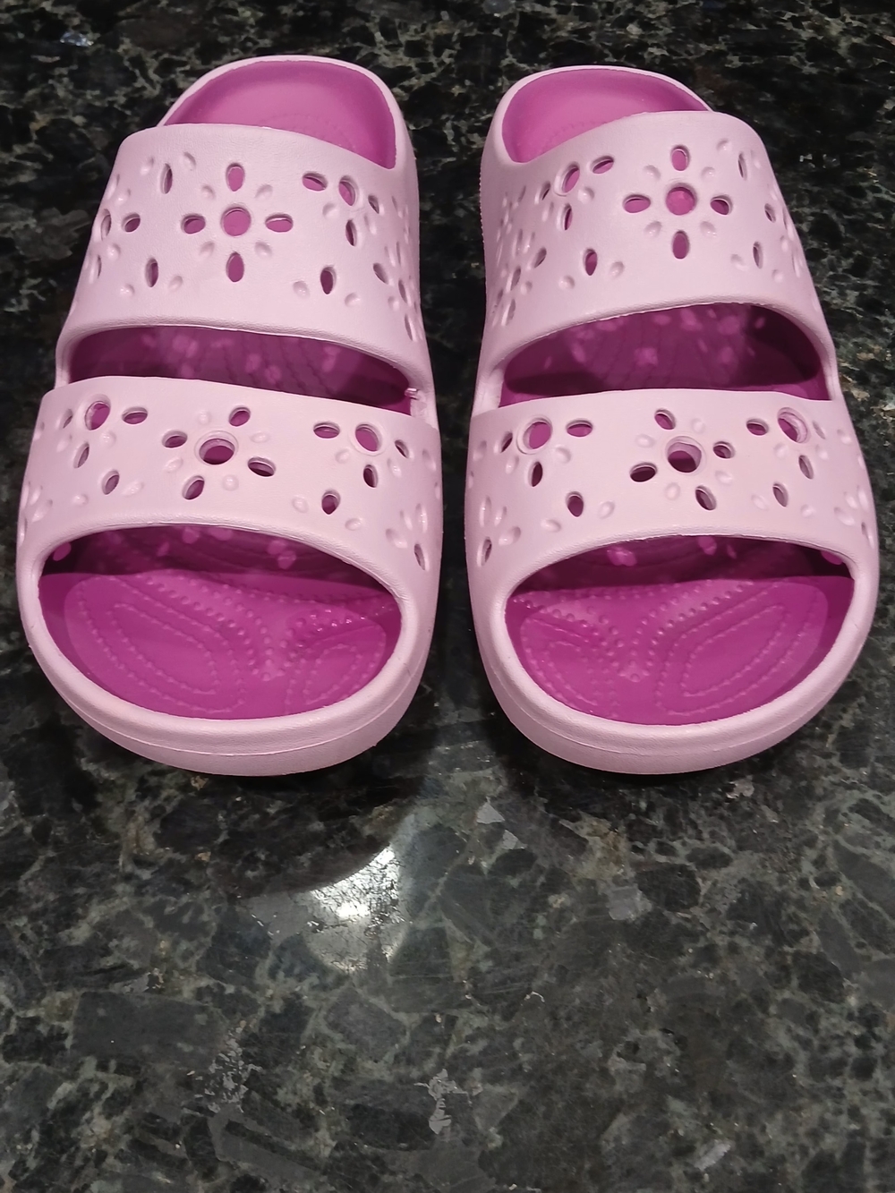 Women's, Purple Classic Floral Cutout, Size 10.